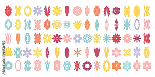 Colorful collection of diverse emoji characters arranged in a playful grid pattern