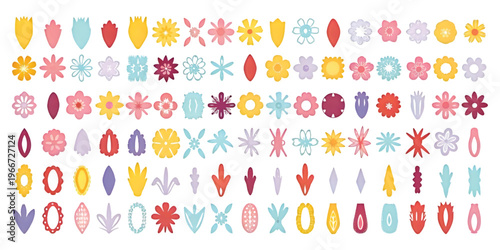 Colorful collection of diverse emoji icons representing various objects and emotions