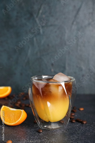 Glass of cold orange espres...