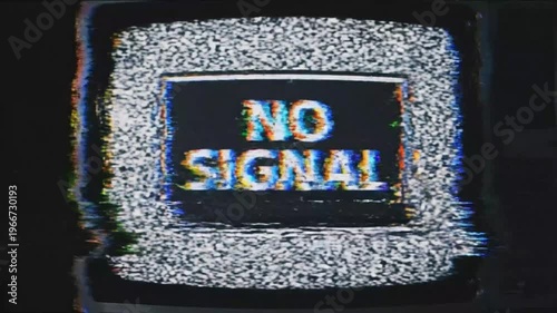 A vintage television screen displays a 