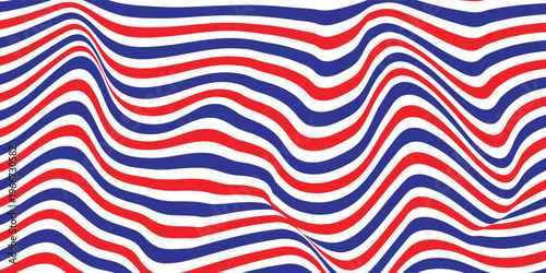 Airmail Envelope frame images with strips. International vintage letter border. Retro air mail postcard with blue and red stripes.  Empty classic postal frame. Vector illustration