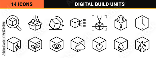 Modular Software Architecture and 3D Data Modeling Minimalist Monoline Geometric Line Art for Technical Design Systems
