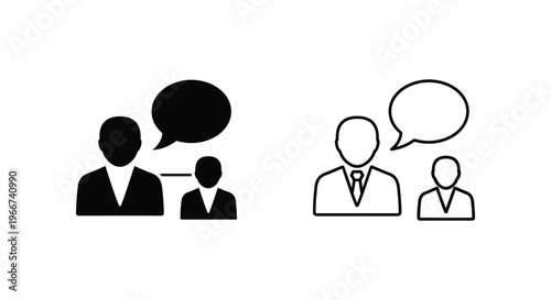 business people talking to each other Vector