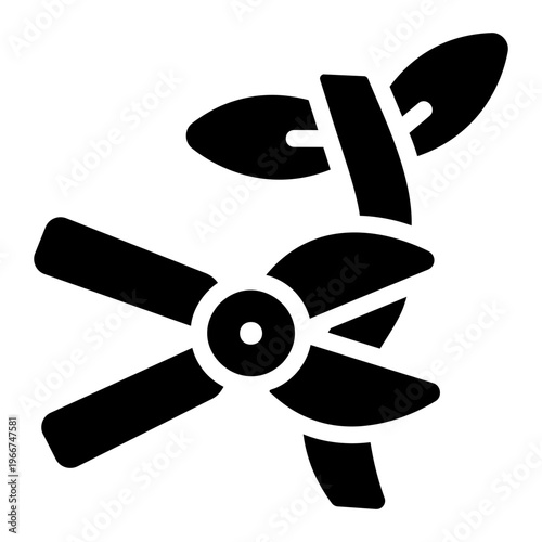 Pruning plants Solid icon