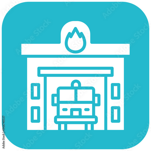 Firefighter Garage Icon
