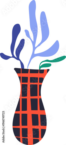 Abstract Plant in Vase