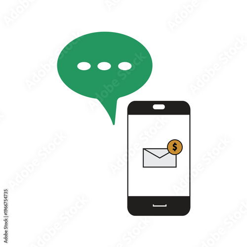 Mobile Messaging Notification Communication Flat Icon