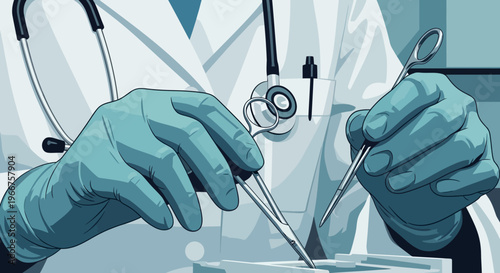 Surgeon’s hands in action: precision and skill in modern surgery art