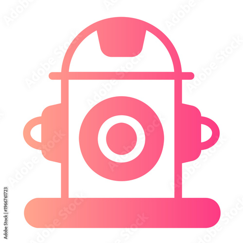 fire hydrant gradient icon
