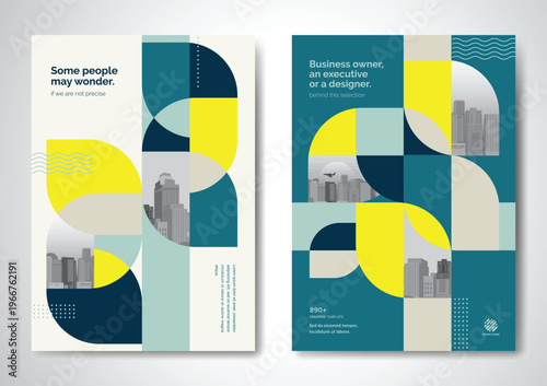 Template vector design for Brochure, AnnualReport, Magazine, Poster, Corporate Presentation, Portfolio, Flyer, infographic, layout modern size A4, Front and back, Easy to use and edit.