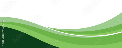 Abstract green banner background. Graphic design banner pattern background template with dynamic curve shapes