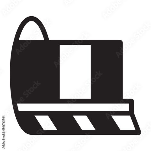 train station glyph icon