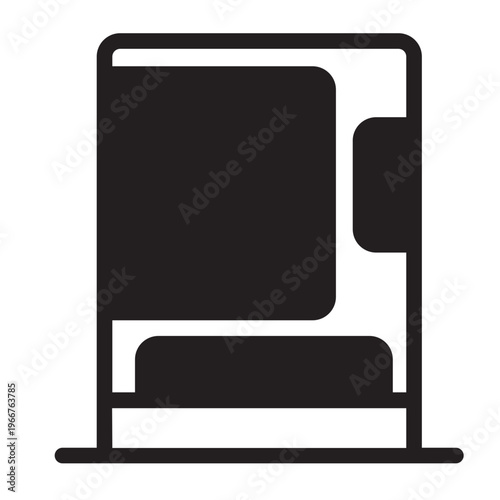 vending machine glyph icon
