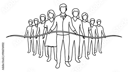 a group of business people standing together.