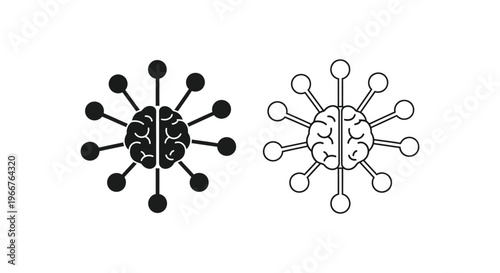 virus particles with spikes on surface Vector