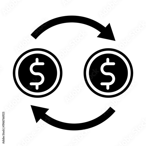 Money Transfer Movement Finance Icon