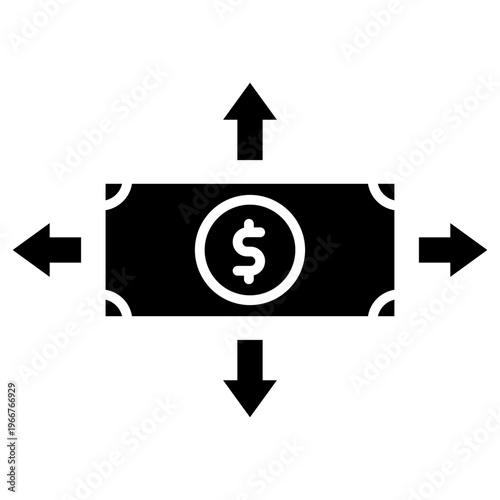 Money Transfer Movement Finance Icon