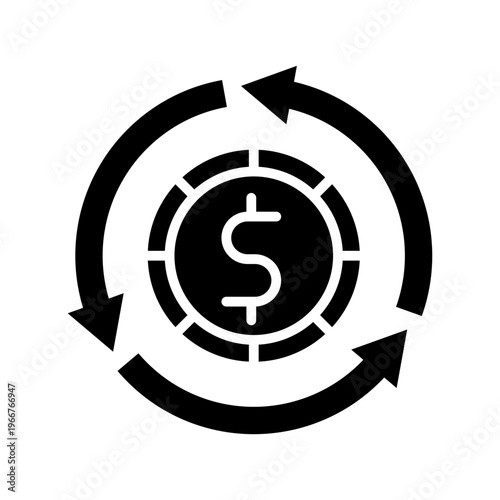 Money Transfer Movement Finance Icon