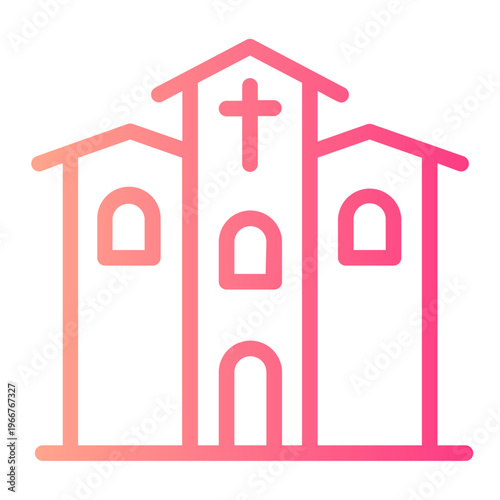 church gradient icon