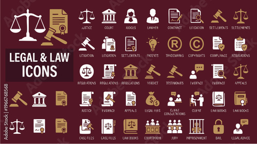 Diverse Law Symbols Representing Justice in a Professional Environment