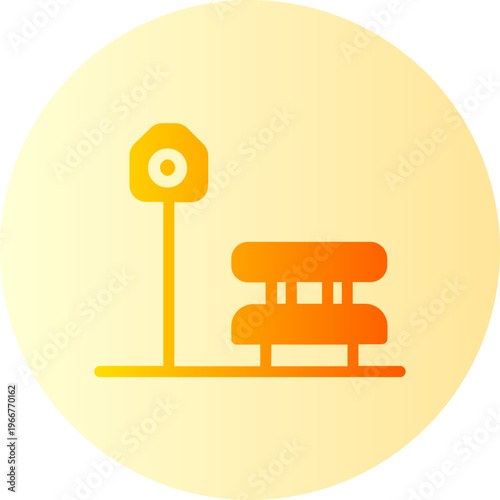 public park gradient icon