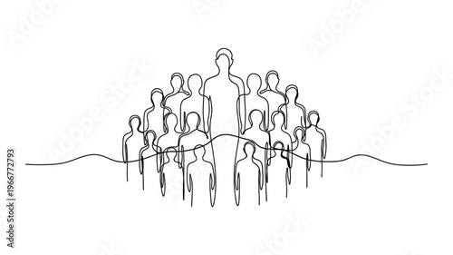 A group of people standing together.