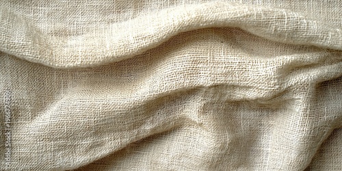 Delicate Seamless Canvas Background with Rough Textured Surface for Art and Design Presentations