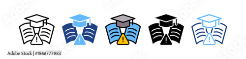 Education Disrupt multiple icon