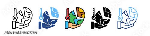 Climate Impact multiple icon