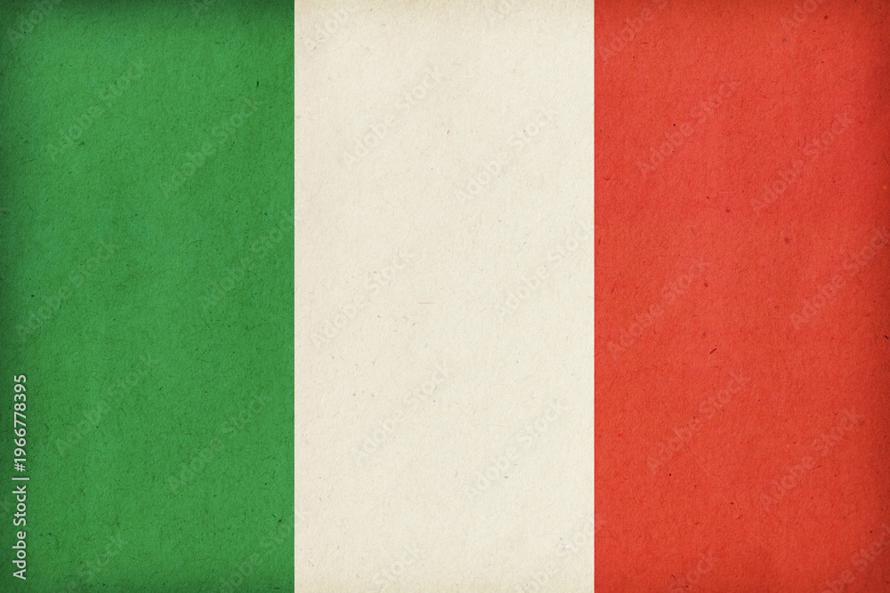 Obraz premium The national flag of Italy
