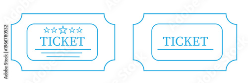 vector tickets set concert raffle cinema and vintage entry passes with perforated edges.