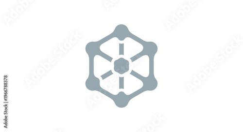 Abstract geometric molecule structure, scientific innovation, digital technology concept