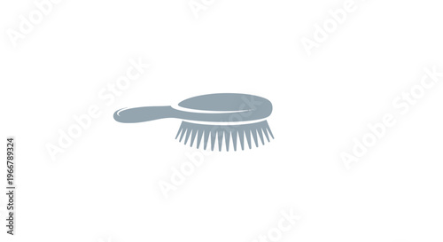 Hairbrush icon, simple vector illustration on white background