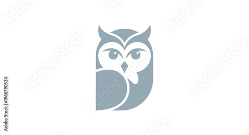 Minimalist Owl Logo Design