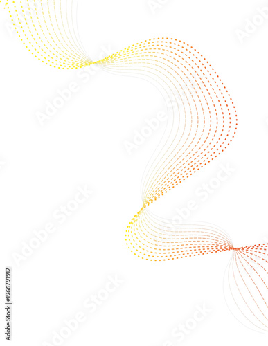 Abstract colorful Dotted Wave Lines Flow Minimal Background With Smooth Curves And Elegant Motion.