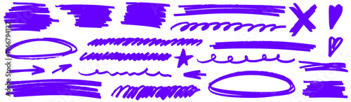 Light highlight and marker feel hand drawn, highlight follows the line while arrow moves freely, marker enhances circle, pen, underline and stroke.