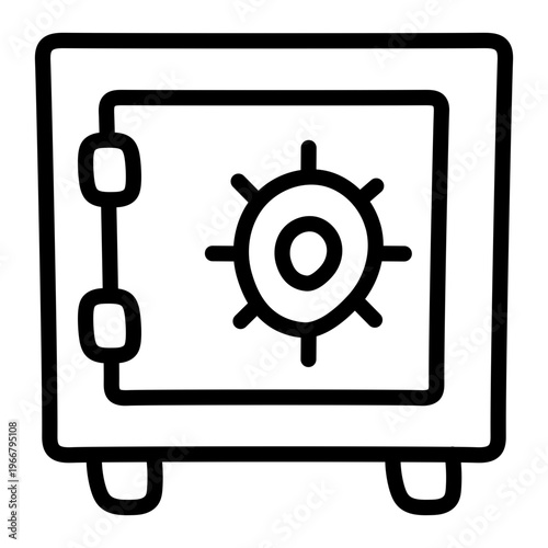 Modern design icon of bank vault