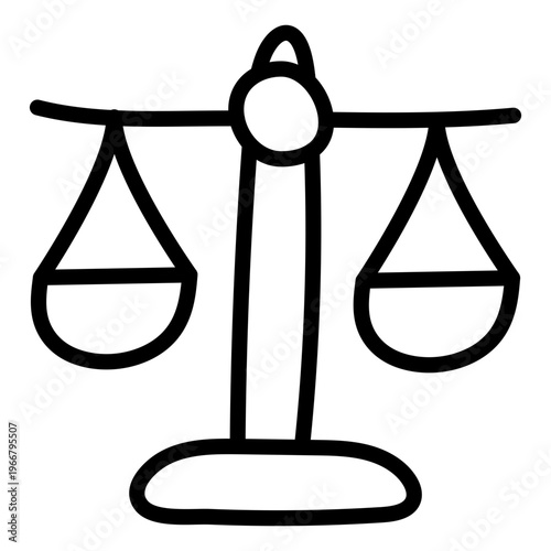 Unique design icon of justice 