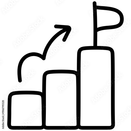 Perfect design icon of career growth 