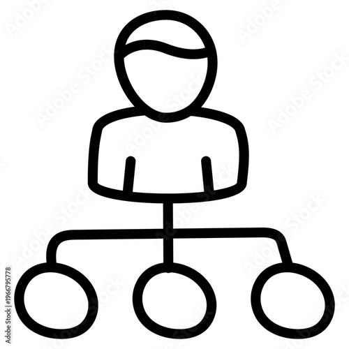 A modern design icon of user directions