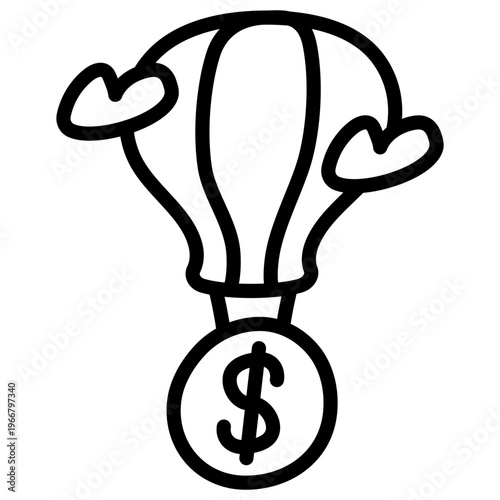 Premium download icon of financial balloon 