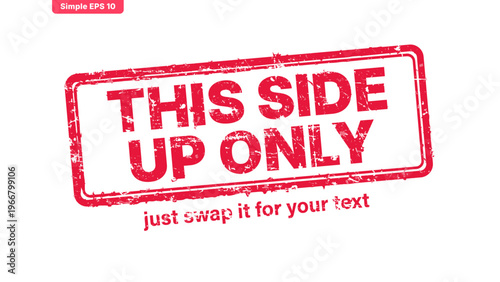 official stamp label red rubber stamp vector with distressed ink texture and clean frame, built for packaging, shipping labels, office paperwork, certification workflows, and commercial branding use.