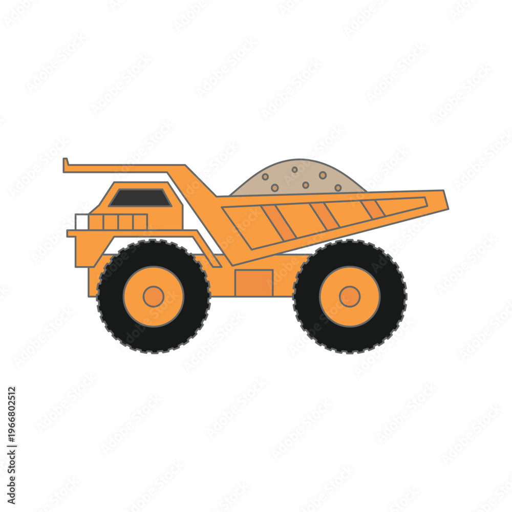Obraz premium illustration of a mining truck