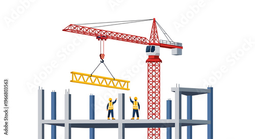 Construction workers on a site.