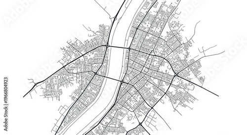 City Map Aerial View
