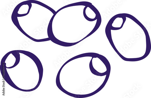 Olives Cluster Sketch