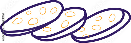 Pepperoni Slices Doodle