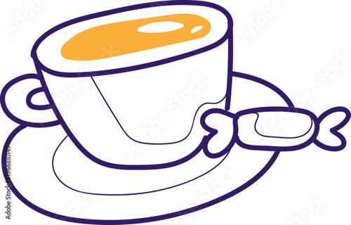 Coffee Cup with Candy