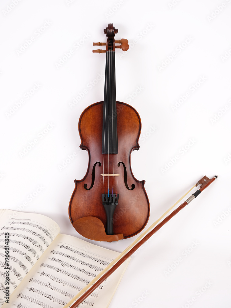 Fototapeta premium violin isolated on white