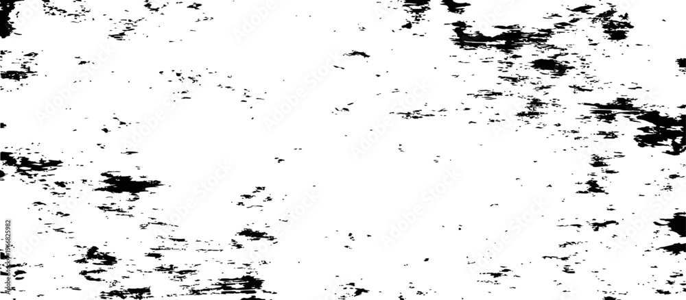 Fototapeta premium Abstract Black and White Grunge Texture Distressed Overlay Background Vector Graphic with Worn Scratch Effect